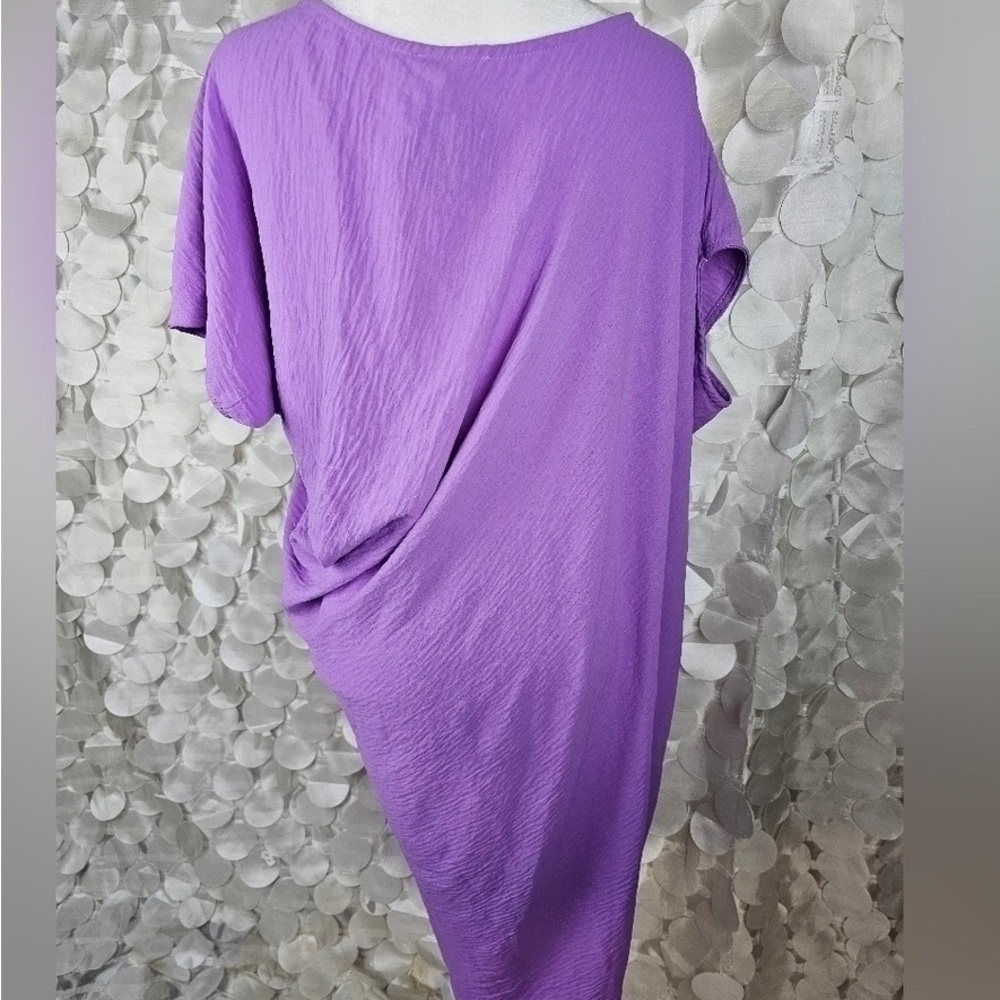 Chic Asymmetrical Purple Dress